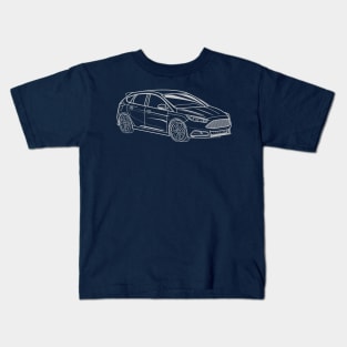 Ford Focus ST sportscar Kids T-Shirt